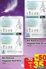 SLEEPY BİO NATURAL HİJYENİK PED 10'LU